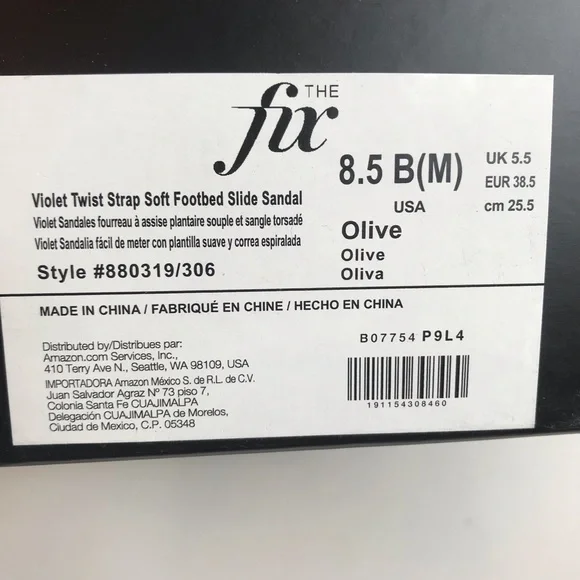 The fix twist strap soft bed slide sandal new! - Picture 6 of 6